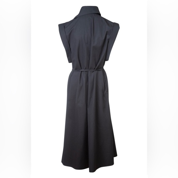 CO Asymmetrical Button Down Dress in Black (est. retail $895) Size Med - Picture 2 of 4